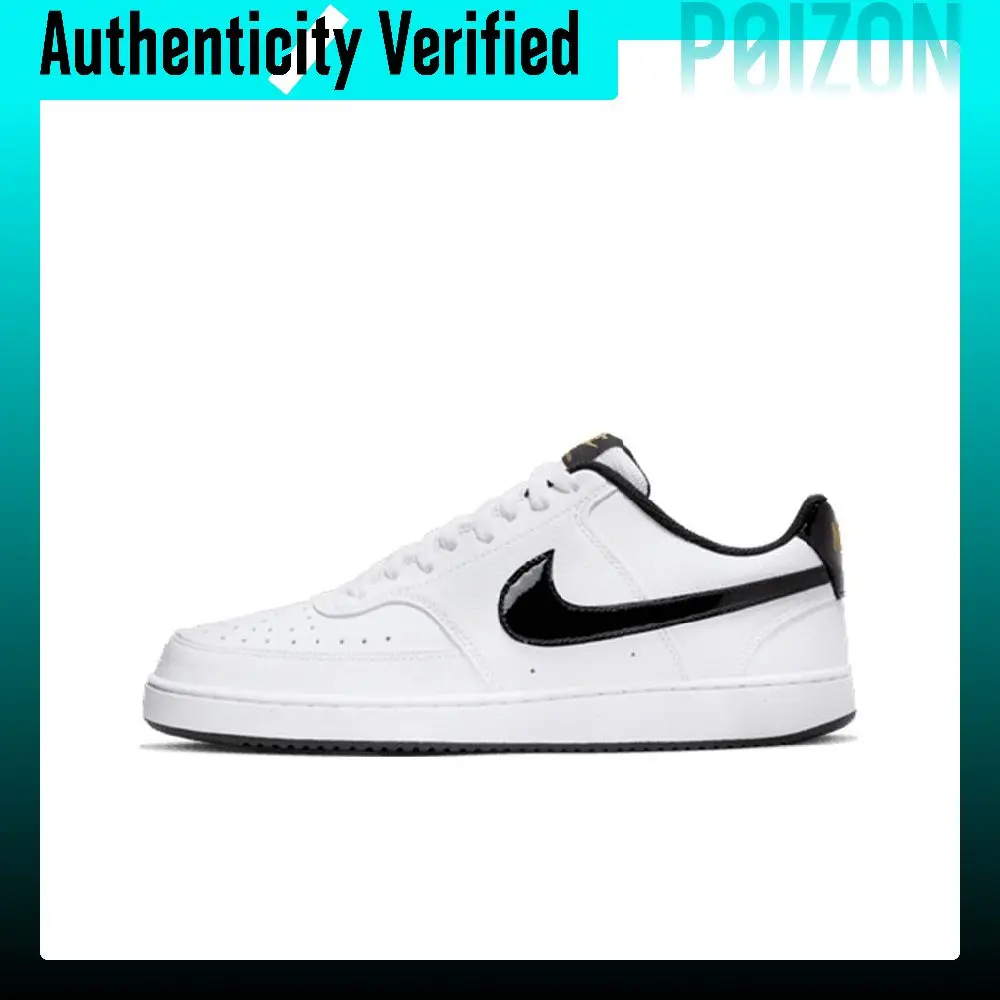 Nike Court Vision Low Casual Shoes Men's Low-top White/Black DV1899-100