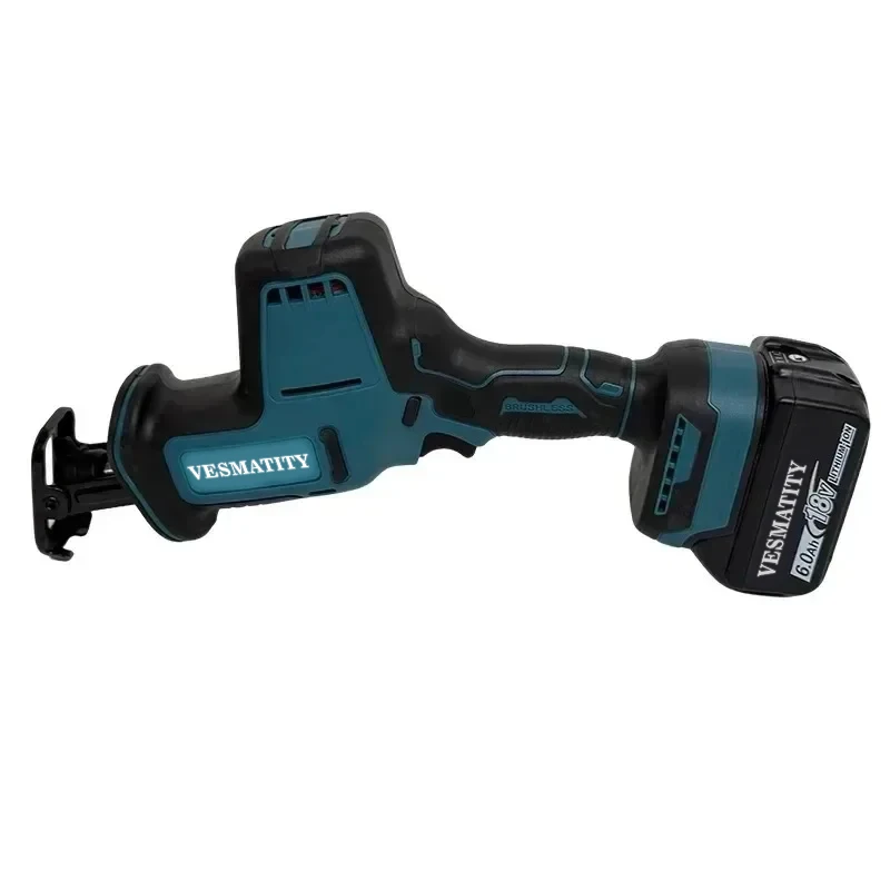 Vesmatity Slices Through Wood & Metal – 3000 SPM 32mm Stroke Brushless Cordless Recip Saw Variable Speed Saw for Makita - view 4