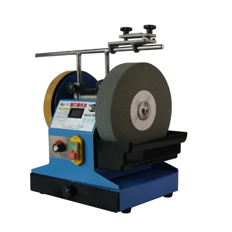 Small Multifunctional Water-Cooled Knife Sharpener Low-Speed Grinder Polishing Machine