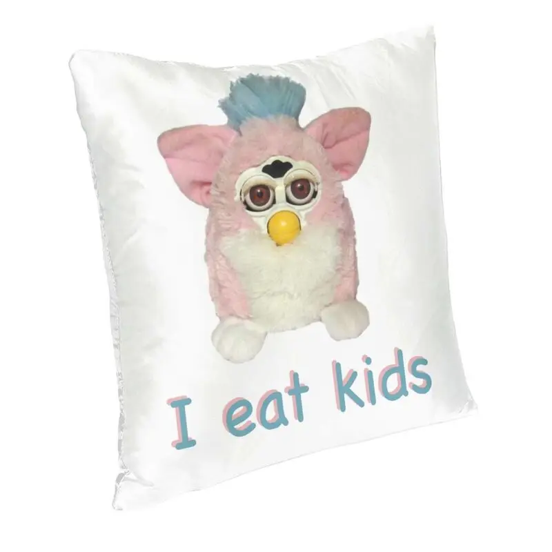 Luxury Furbys I Eat Cushion Cover for Sofa Polyester Cartoon Animal Robot Throw Pillow Case Living Room Decoration Pillowcase