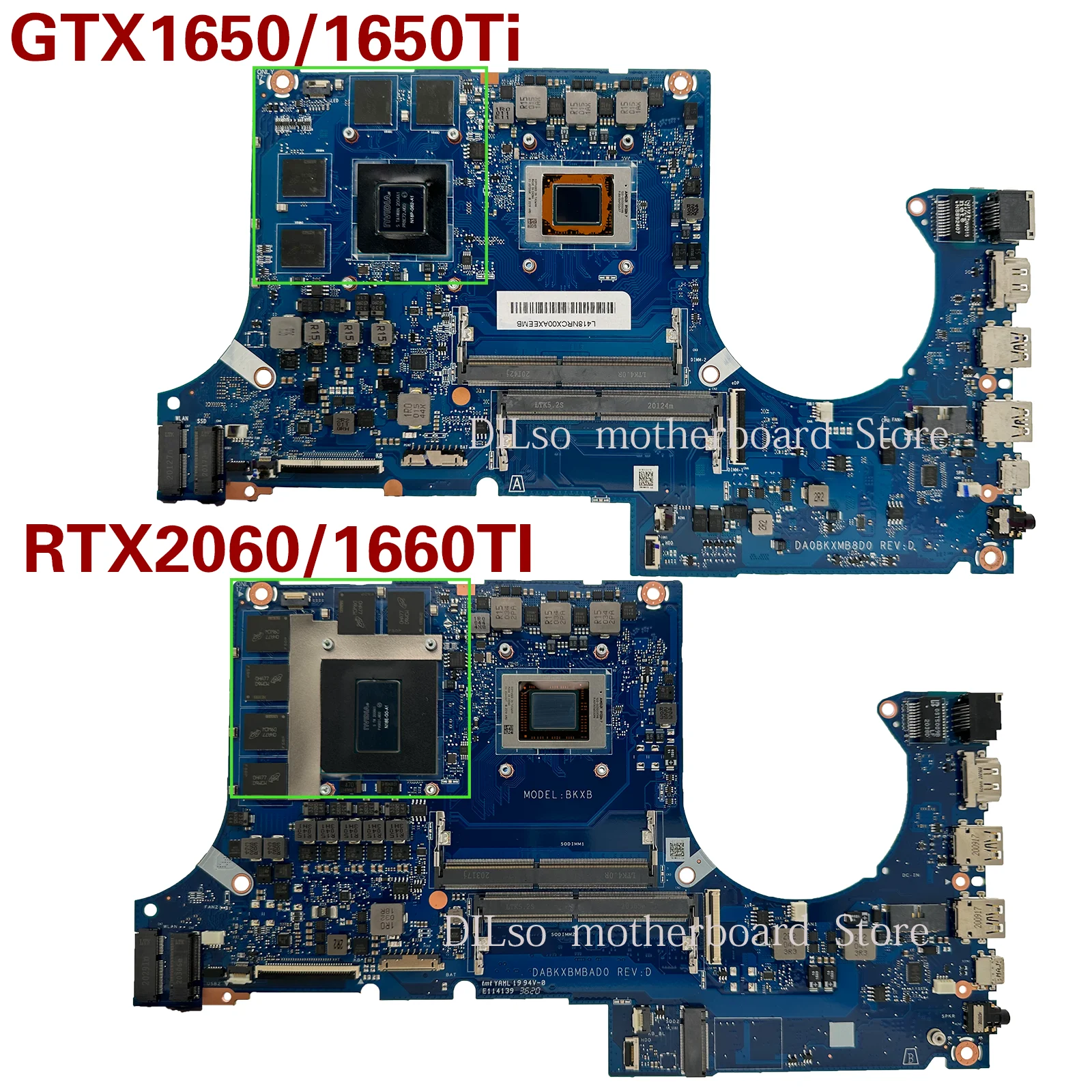 Imagem -05 - Kefu-placa-mãe do Portátil para Asus Fa506iv Fa506iv Fa506iu Fa706iu Fa706ih Mainboard w r5 r7 r9 1650 1660ti Rtx2060