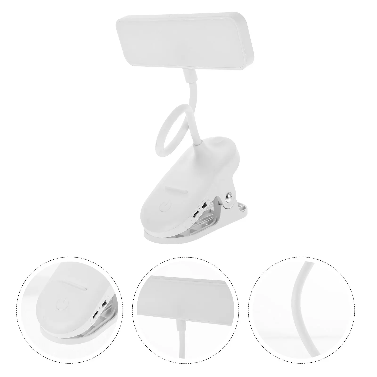 

Reading Light Strip Desk Lamp Portable for Bed Clip Bedside Lamps Plastic Office