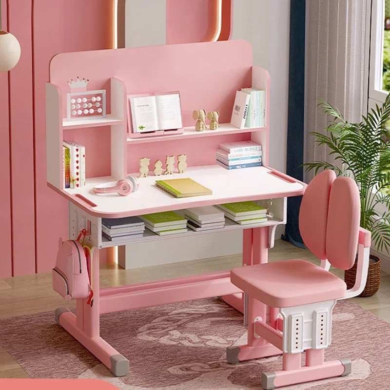 

Kids Furniture Children's Desk Baby Girl Desk School Tables Elementary Student Table Mesa E Cadeira Infantil Set Child Study