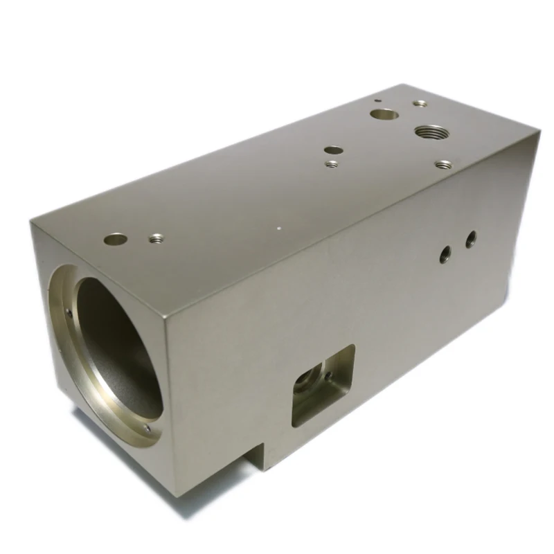 Cnc Machining Service Customized Billet Aluminum Block Valve Body CNC Aluminum Profile Drilling Tapping Milling Machining Center