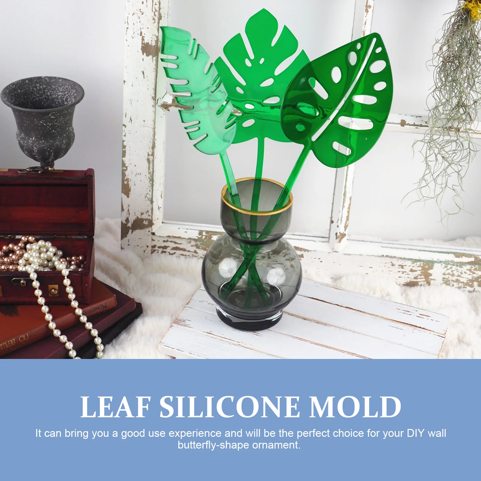 

3pcs Feathered Turtle Back Leaf Flower Insert Molds for DIY Crafts Silicone Jewelry Making Accessories Lightweight Compact
