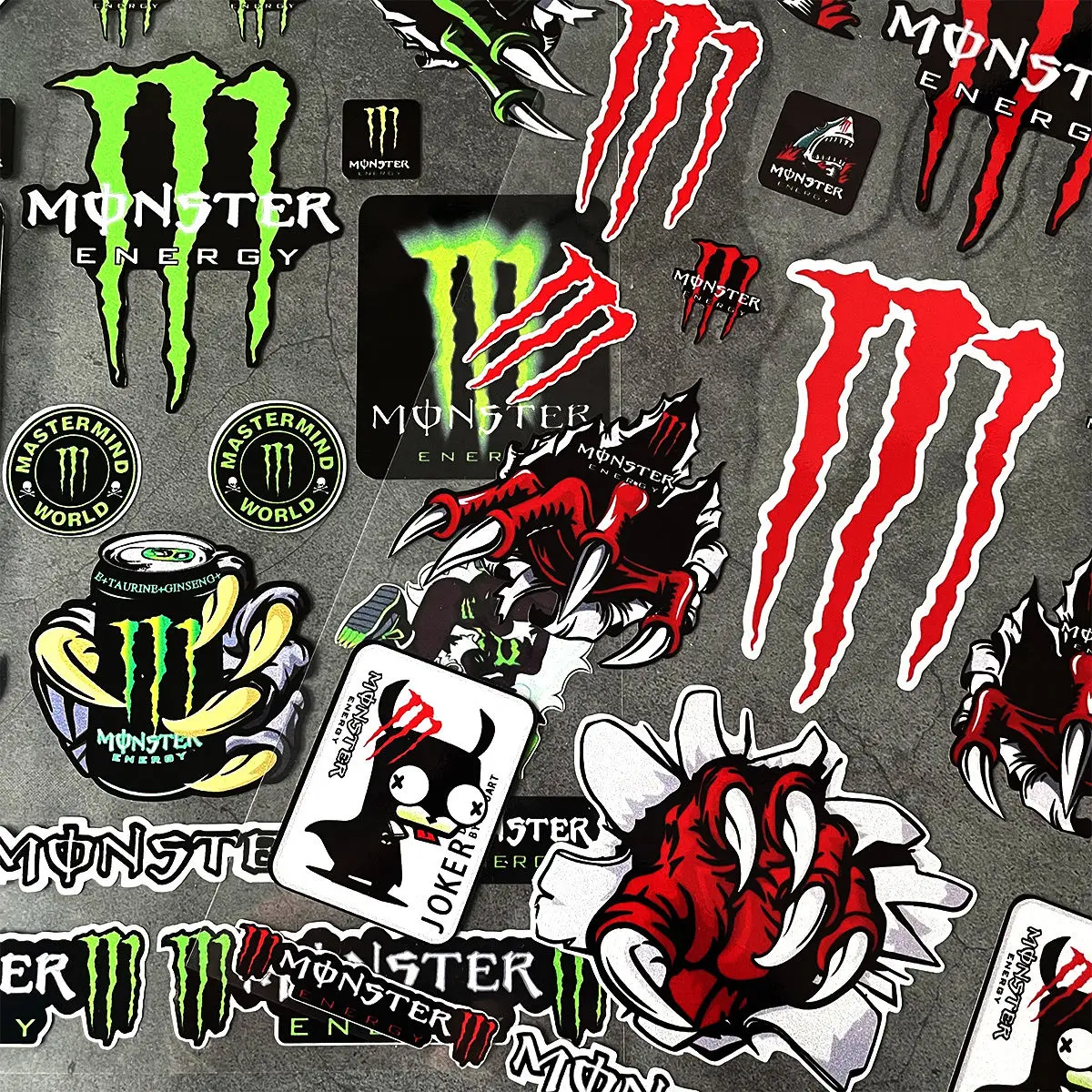 New Monster Energy Reflective Sticker Suitable for Motorcycle Modification Decals Racing Helmet Waterproof Decorative Sticker