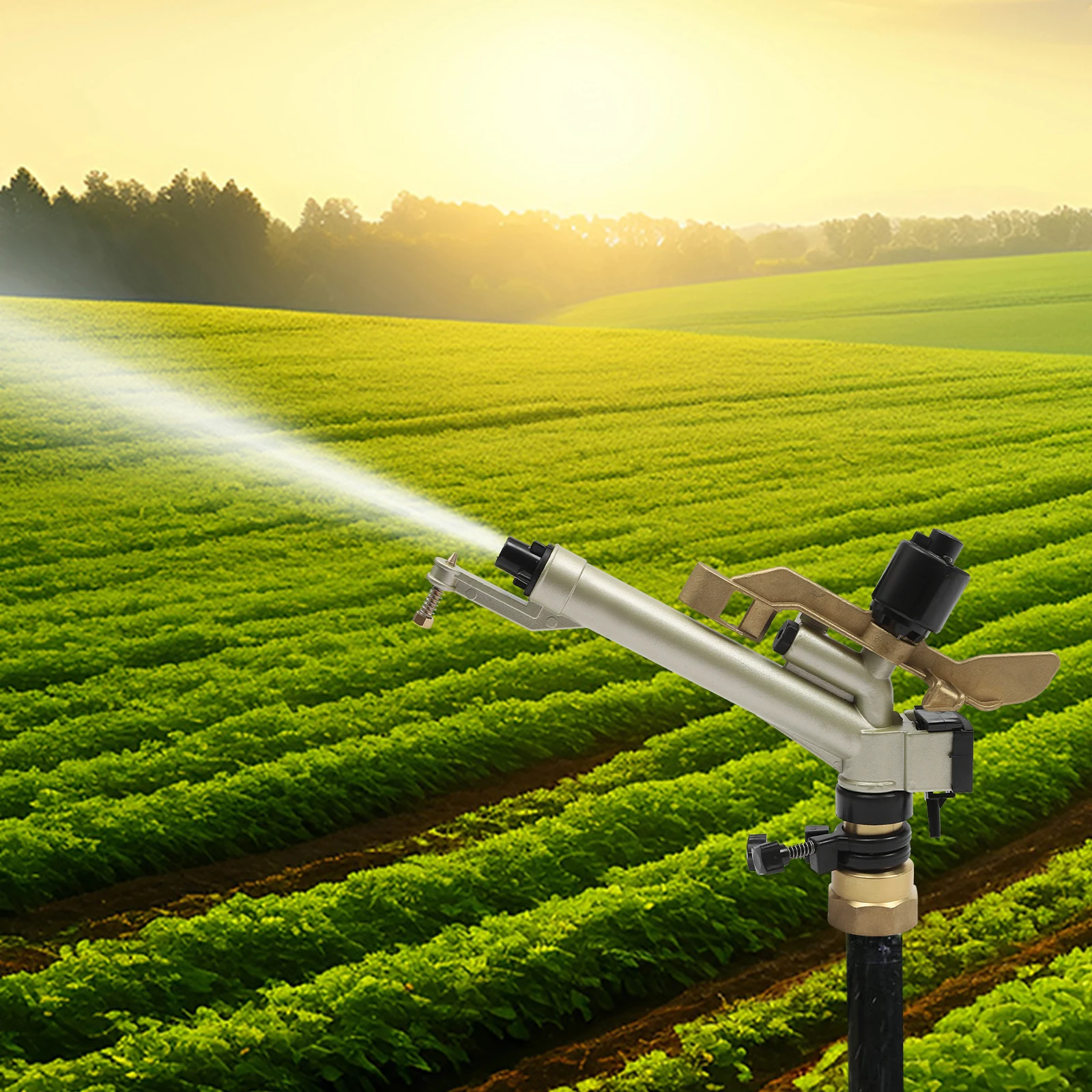 

Ударная спринклерная головка из цинкового сплава 1,5 дюйма (6 входит в комплект сопла) — гладкая поверхность и легкая очистка, для сельского хозяйства/света/зеленых ремней