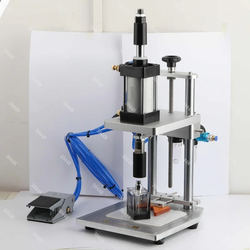 Pneumatic Spray Perfume Bottle Ring Pressing Machine, Ring Pressing and Sealing Machine, Locking Machine