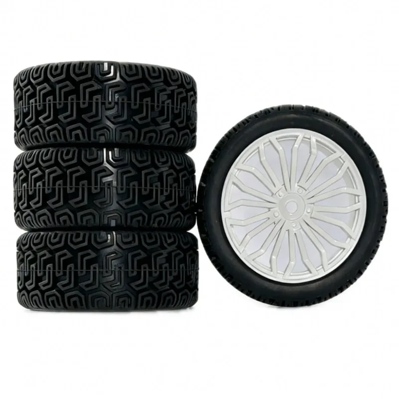 

4PCS 68mm 1/10 Rubber Tire RC Racing Car Tires On Road Wheel Rim For HSP HPI RC Car Part Diameter 68mm Tires 94123-94122 CS XIS
