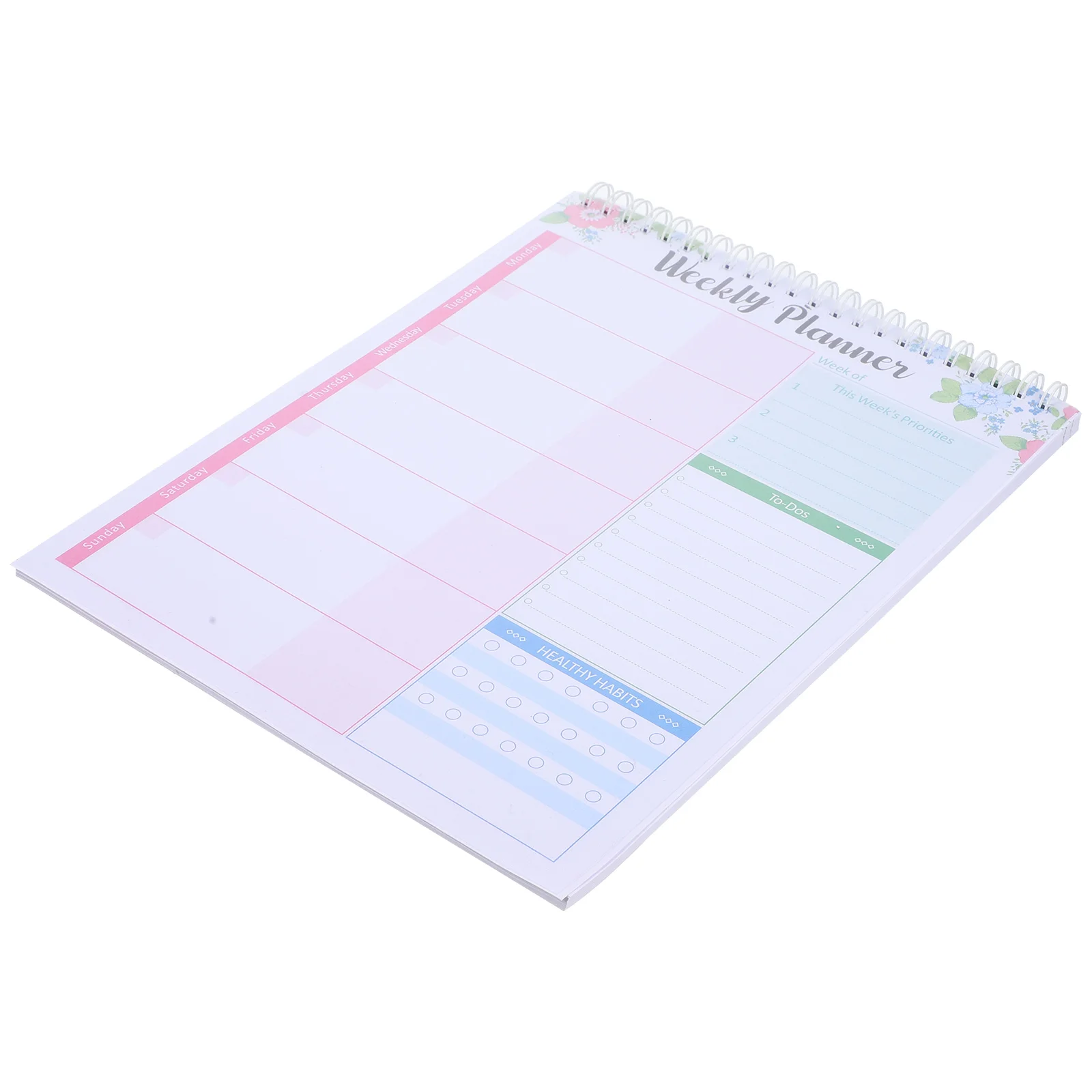 

Weekly Planner Notepad English Planning Notebook Lightweight Portable Office Home Travel Schedule Diary Writing Paper Notebook