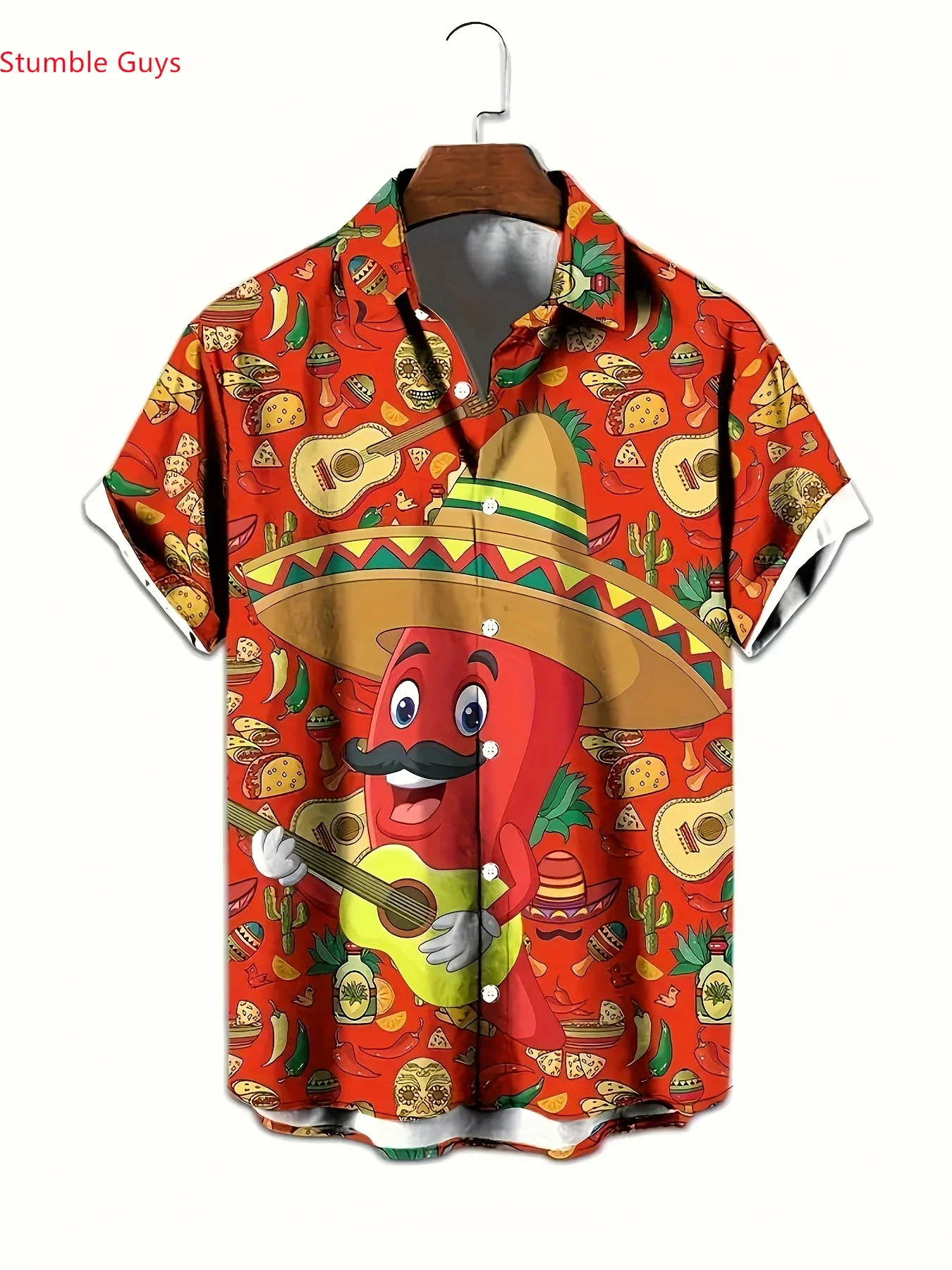 

Men's Fashion Tropical Beach Shirt Summer Man Short Sleeve Hawaiian Casual Print Lightweight Breathable Party Tops