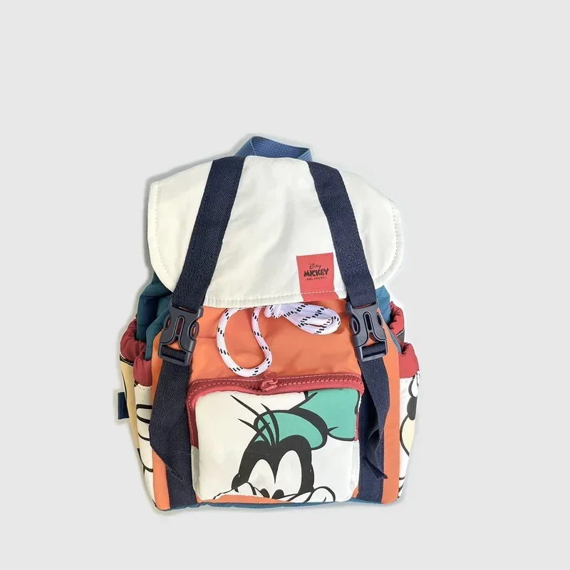 

Disney Cartoon Backpack Kawaii Goofy Goof Print Pattern Children's School Bag Fashion Portable Travel Bag Unisex Birthday Gift