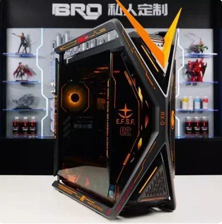 Desktop Game com AI Pintura Host, Rog Família, Bucket i9, 14900K, Gênesis Deus, Computador, Split, Refrigerado a Água