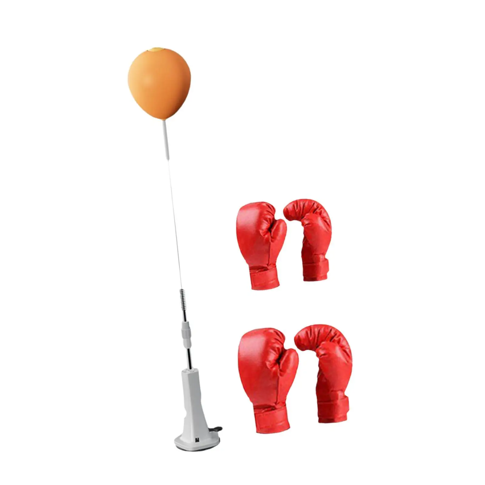 Boxing Reaction Reflex Ball Height Adjustable Kids Punching Target Set for Hand Eye Home Training