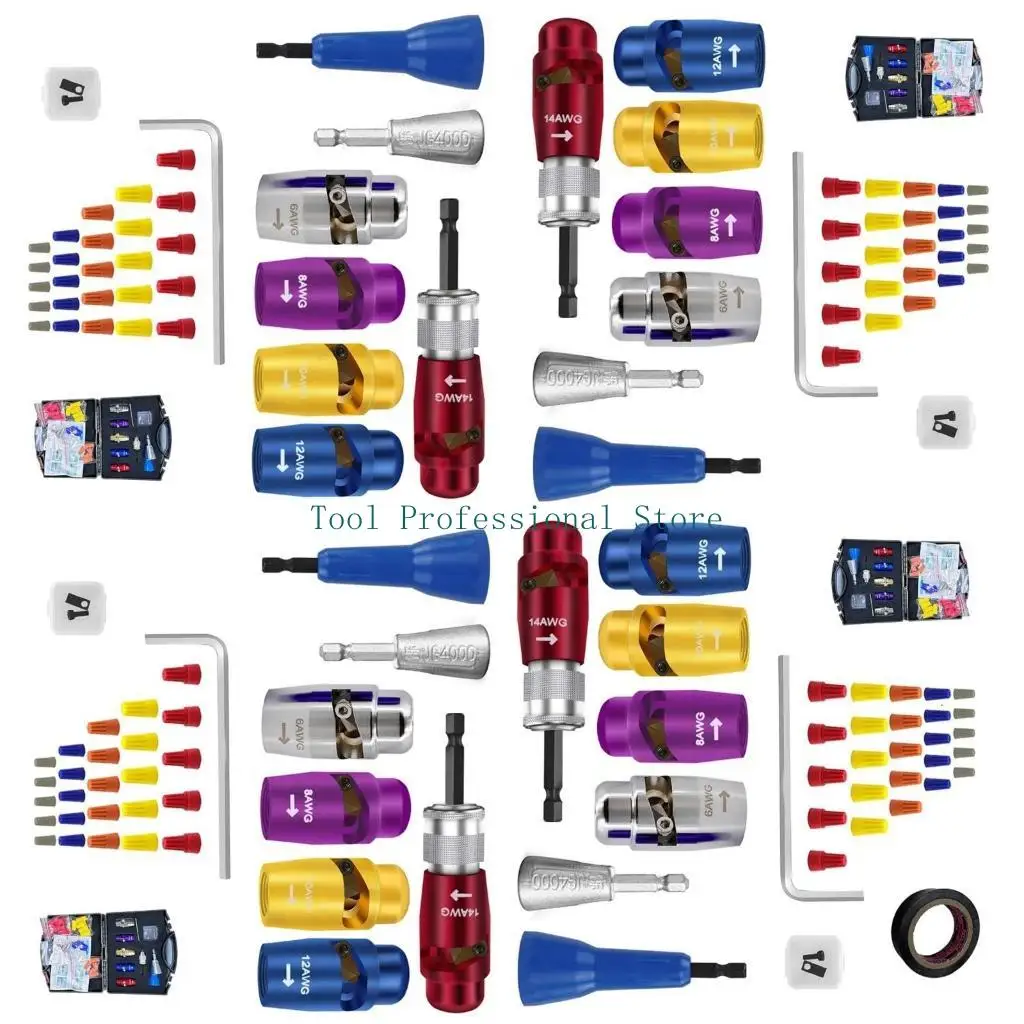 

57QF Регулируемый инструмент для считывания шнурного провода с помощью разъема с закручиванием, для быстрого очистки кабеля