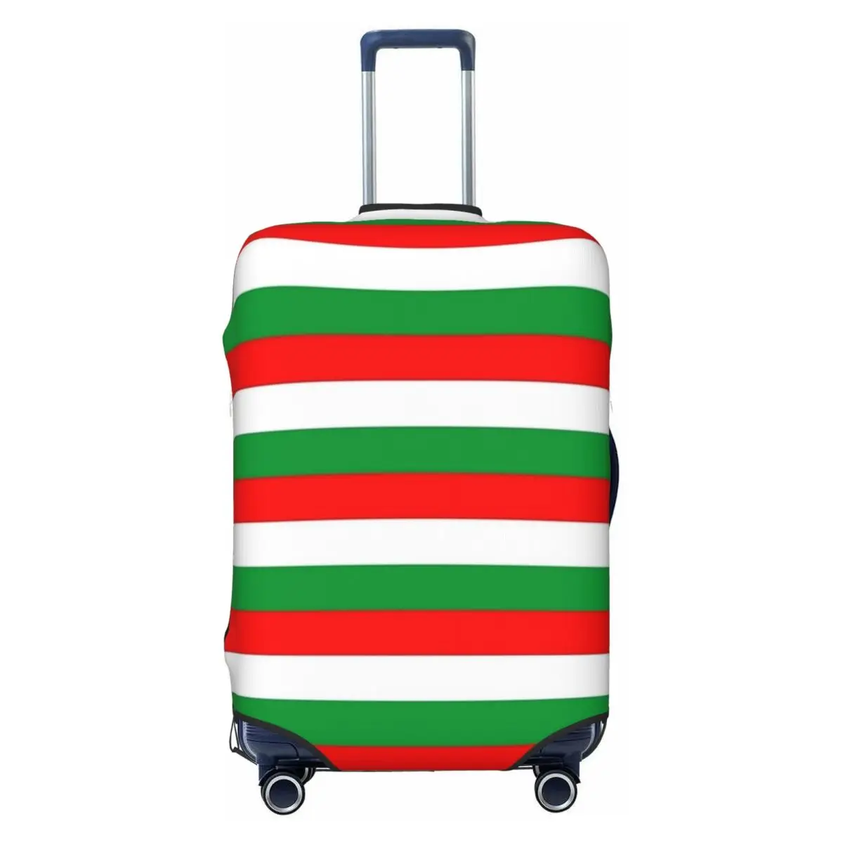 

Italy Hungary Bulgaria Iran Mexico Madagascar Flag Stripes Suitcase Cover Cruise Vacation Useful Luggage Supplies Protection
