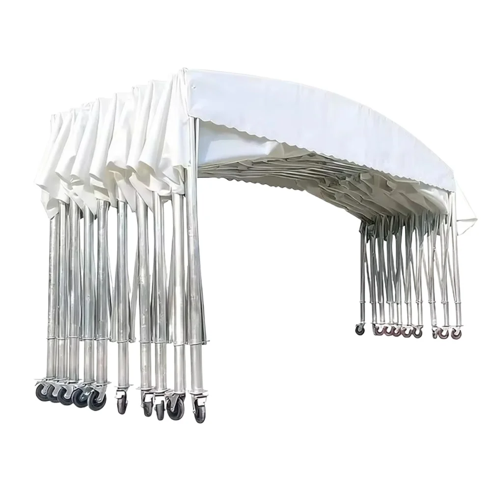 Sliding retractable tent customized color flame retardant PVC thickened waterproof all season universal sports exhibition