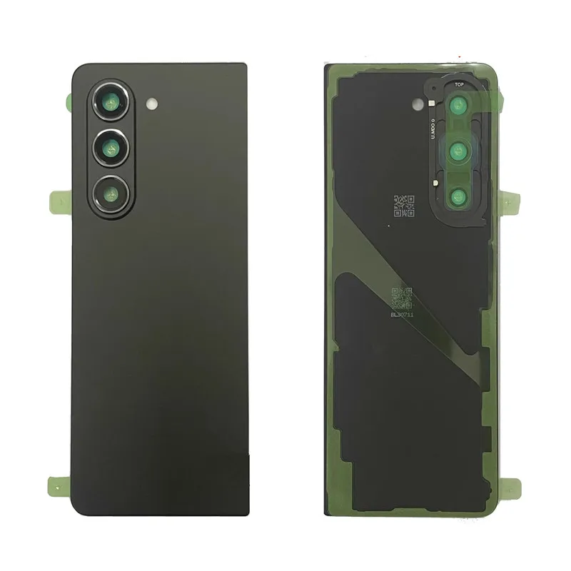 Fold5 Housing For Samsung Galaxy Z Fold 5 F946 Glass Battery Back Cover Repair Replace Door Phone Rear Case + Camera Lens