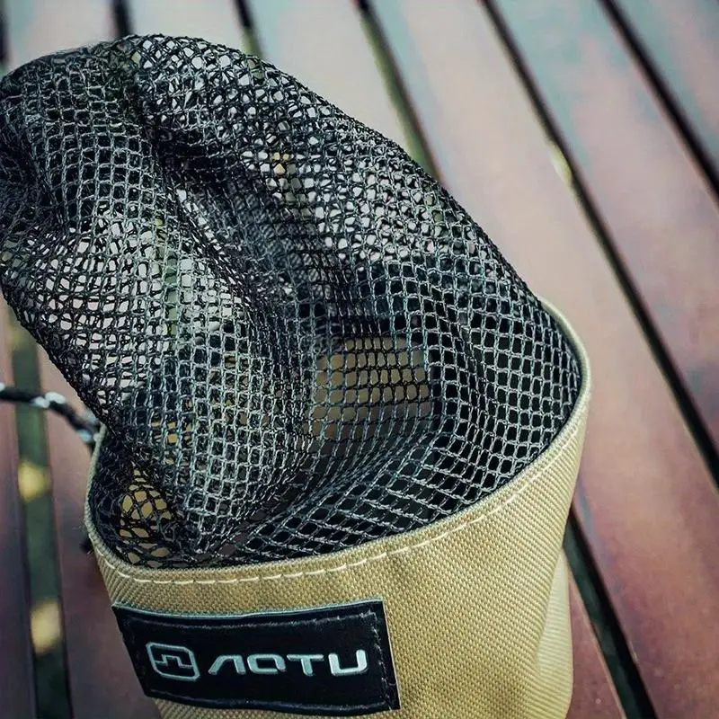 1PC Mesh Storage Pouch Ditty Bag Durable Drawstring Bottle Kettle Outdoor Tool Carry Camping Accessory