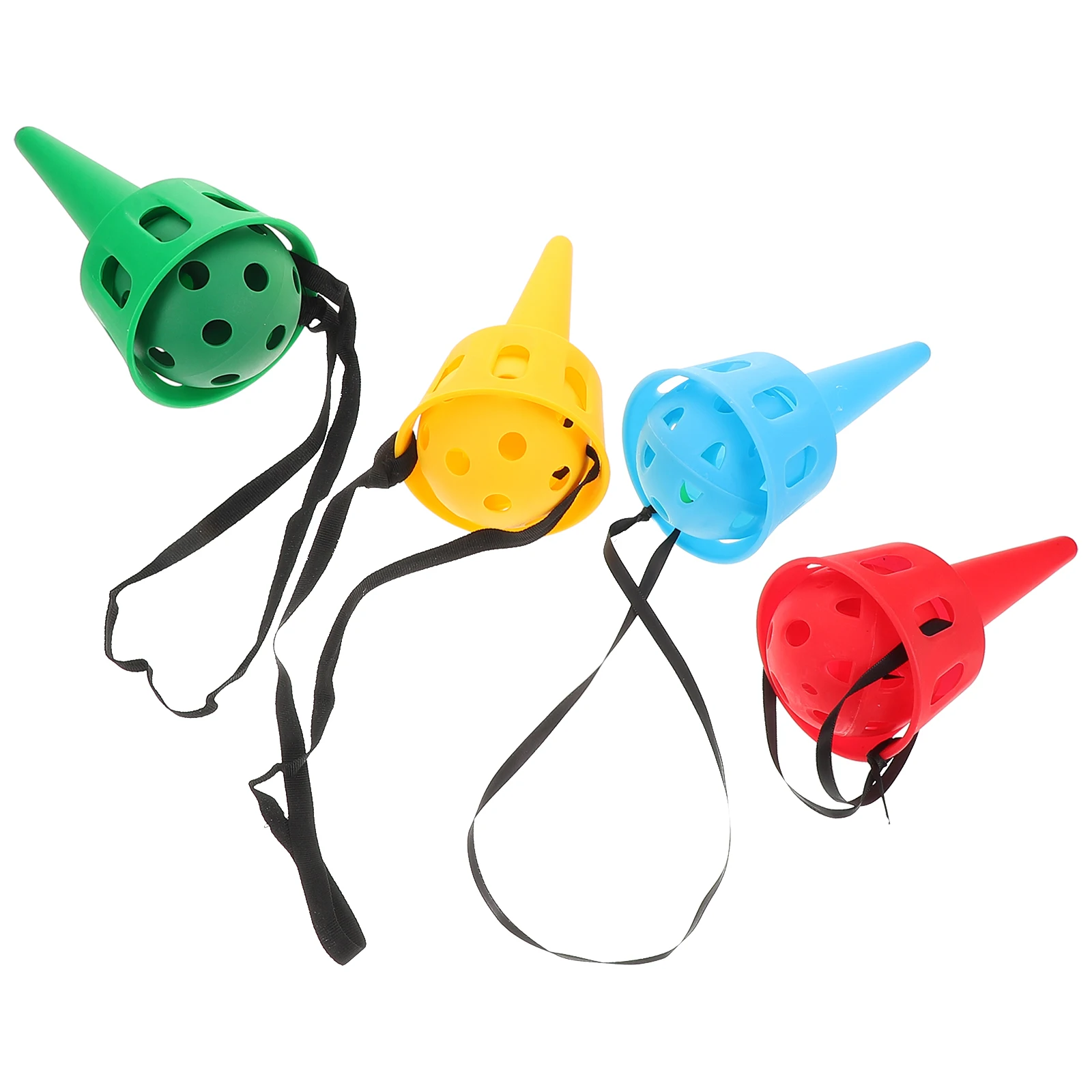 

4 Sets Outdoor Toys Kids Hand Eye Coordination Training Plastic Catch Balls Toss Game Outdoor Children Games Play Equipment