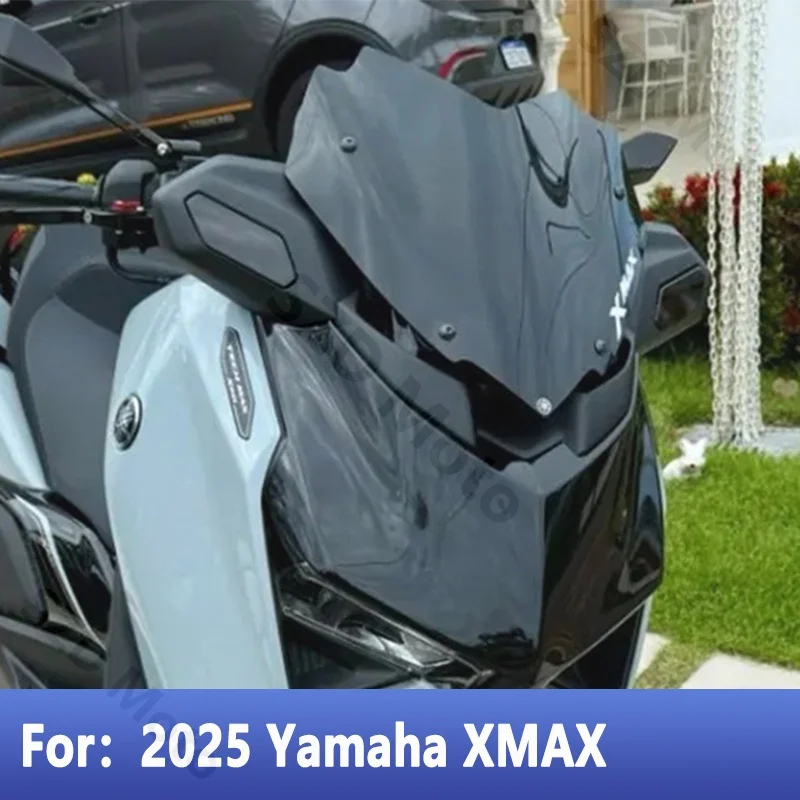 

Для YAMAHA 2025 XMAX 125 250 300 XMAX 125 XMAX 250 XMAX 300 2025 мотоциклетный экран, лобовое стекло, дефлекторы лобового стекла, черный