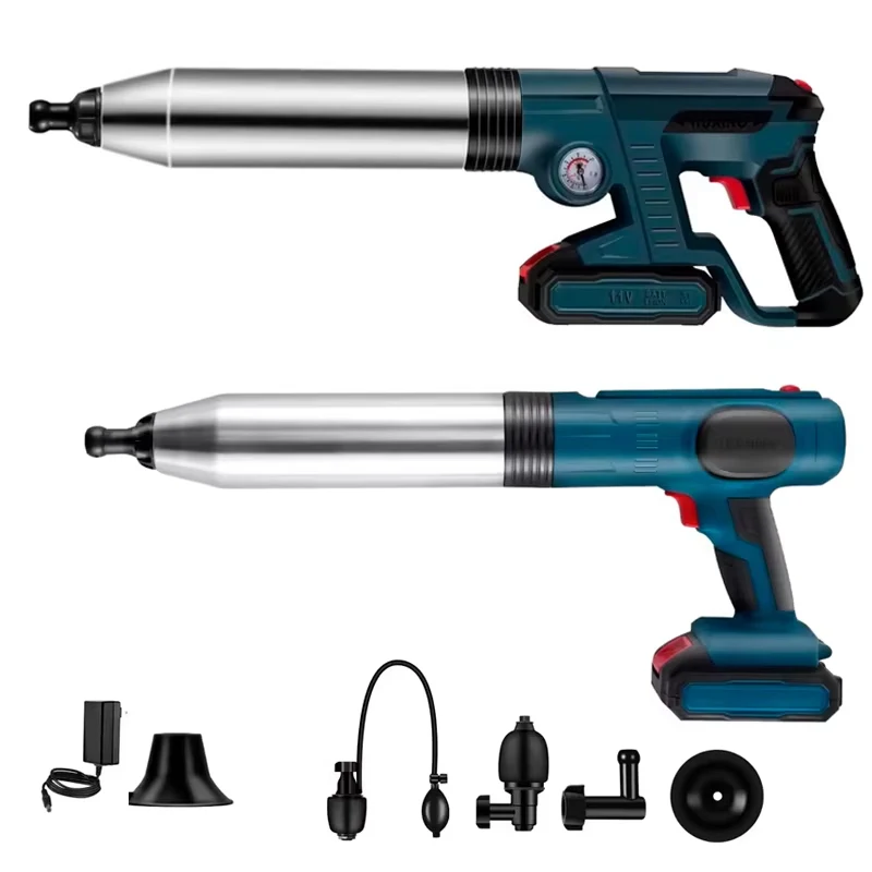 Sewer Piping Unclogging Machine Kit Lithium Battery Toilet Plunger Pipe Electric Dredge Tools for Sewer Blockage Drain Clean
