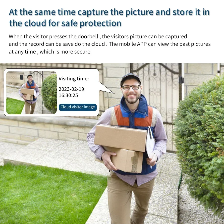 Tuya Wireless Visual Doorbell WiFi HD Camera Motion Sensor Infrared Alarm Security Welcome Doorbell Smart Home Intercom System