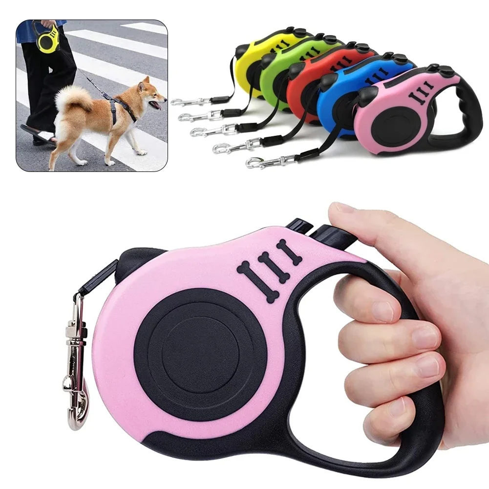 3M Retractable Dog Leash Automatic Nylon Puppy Cat Traction Rope Belt Pets Walking Leashes for Small Medium Dogs Collar for dog