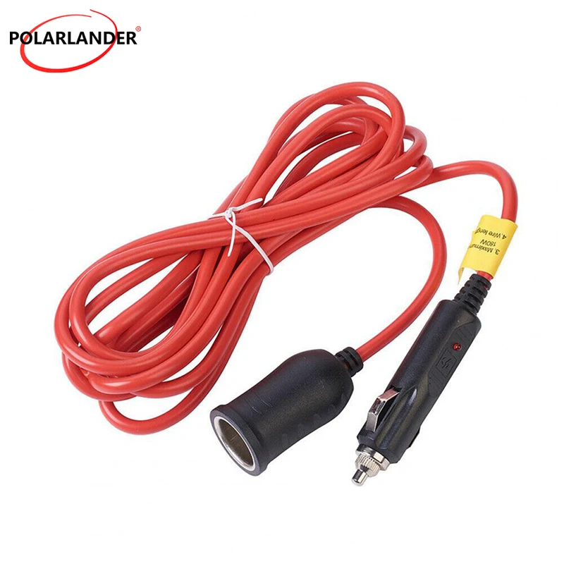 سلك تمديد ولاعة السجائر 3.6 متر - 12 فولت - 24 فولت 15 أمبير فيوز 16AWG سلك نحاسي PVC للأجهزة المحمولة/الإلكترونيات #3