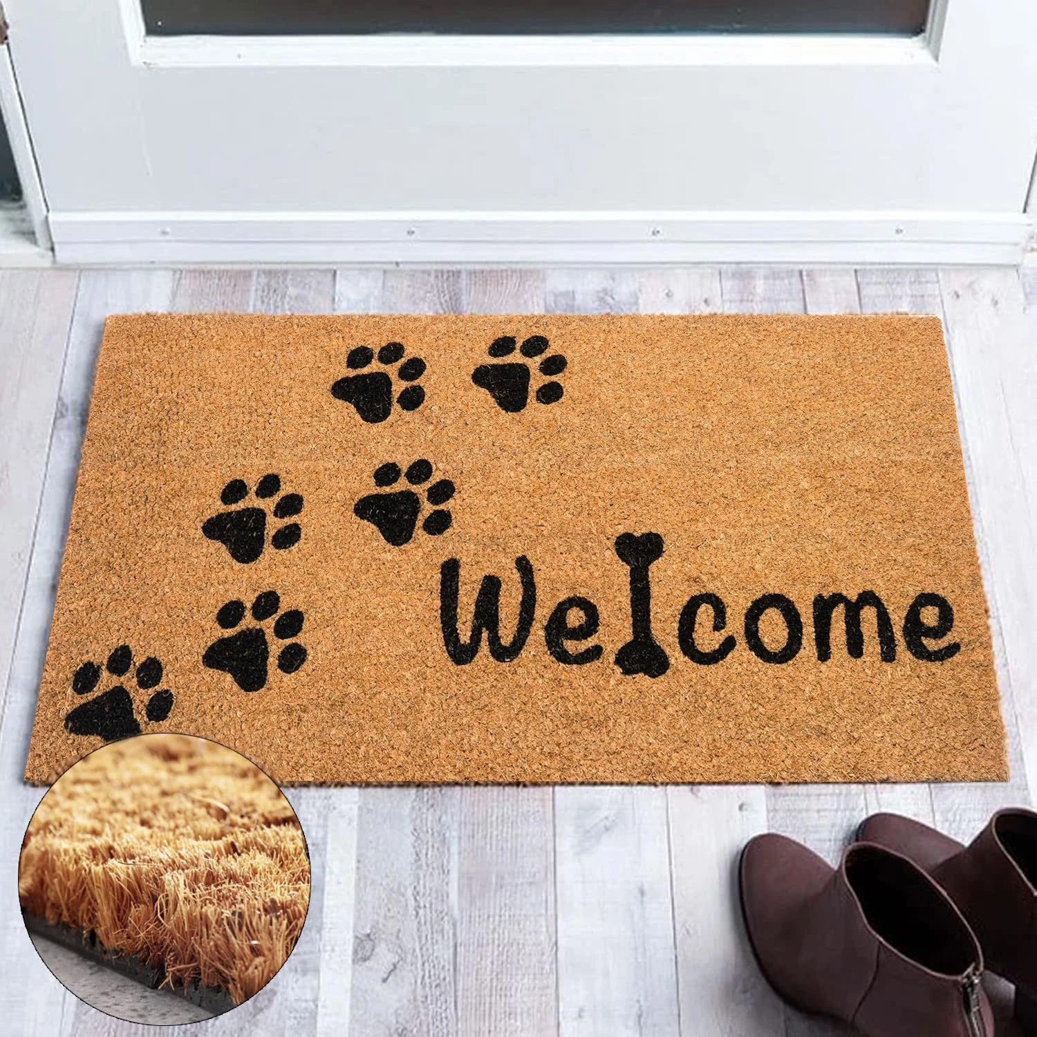 

Cartoon Doormat Cute Cat Paw Print Dust Removal Carpet Polyester Rug 60*40cm Home Accessories Home Decoration