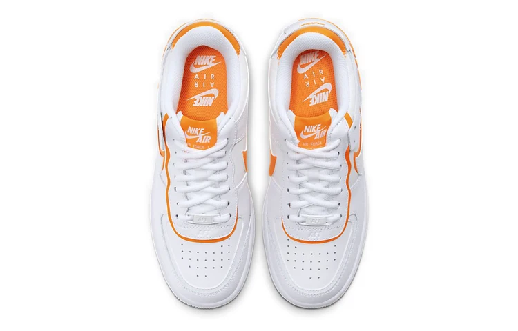 nie jest pomarańczowa damska Nike Air Force 1, Low Shadow White Total Orange