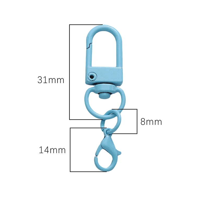5-10pcs Metal Colorful Alloy Snap Lobster Clasp Hooks Buckle Connector for DIY Key Chain Bags Pendants Accessories image 6