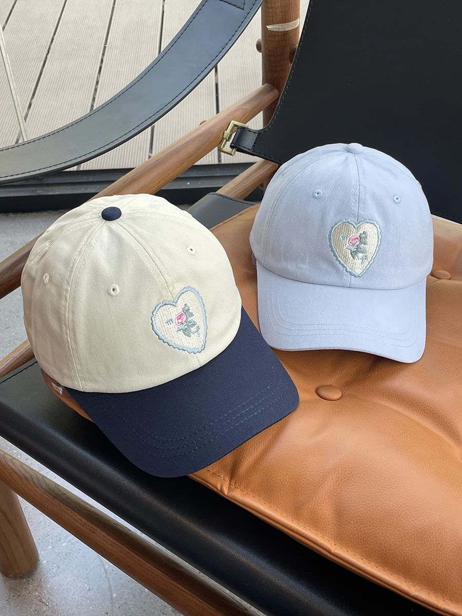 

Embroidery baseball cap color matching outdoor new women's breathable cap sunshade sunscreen cap