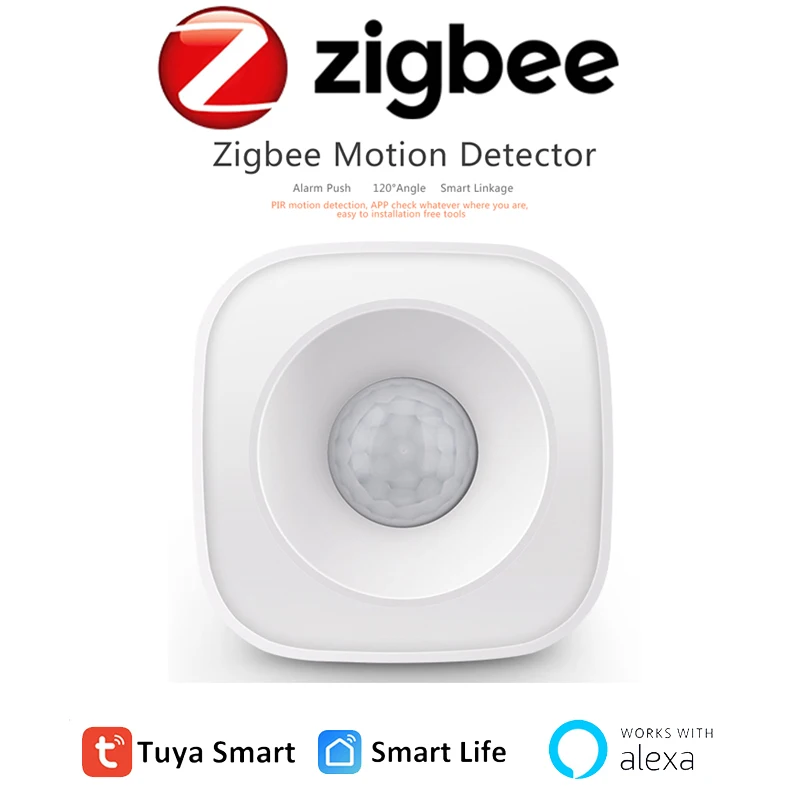 Tuya Alexa ZigBee Motion PIR Sensor Detector Smart Life APP Human Body Movement Wireless Security System Works With Google Home