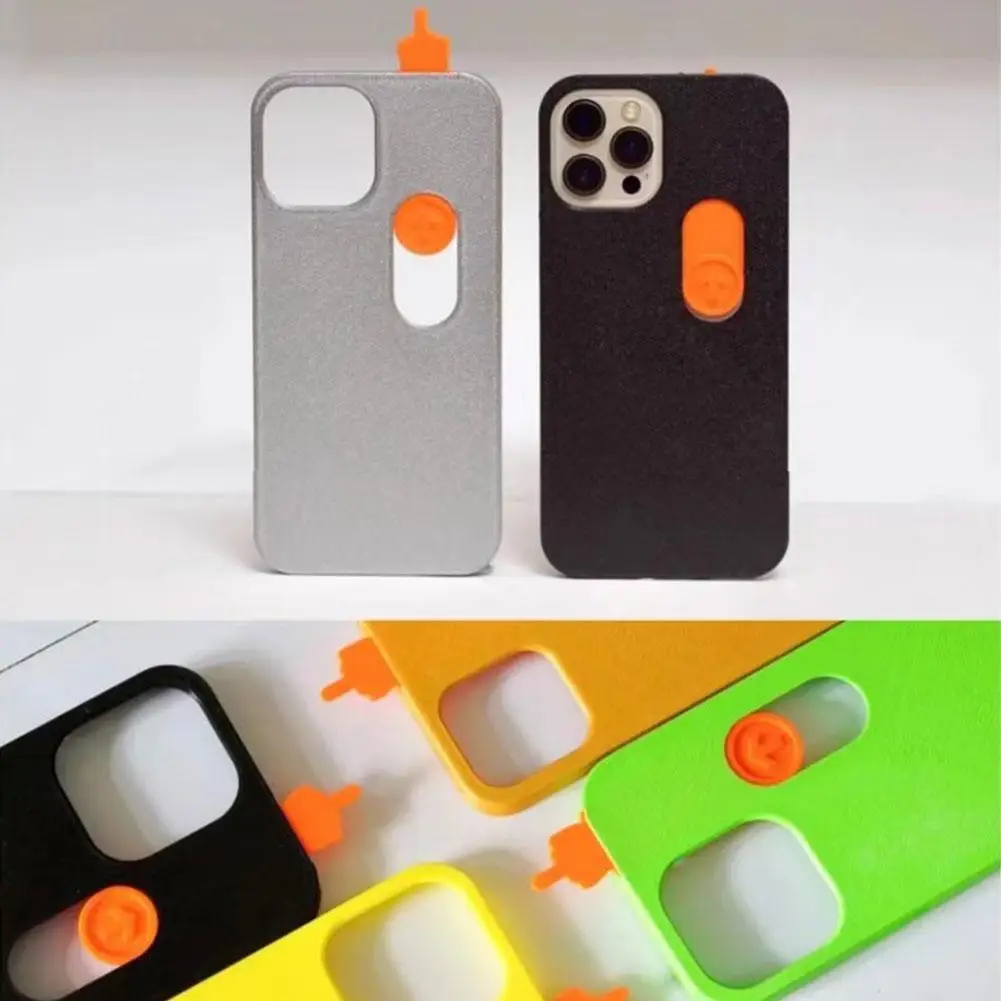 

Funny Sliding Middle Finger Phone Case For IPhone15 Series 3D Printing Phone Anti Drop Silicone Slide Card Bag Phone Case