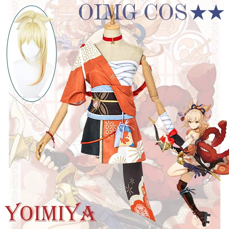 

Костюм для косплея Genshin Impact naganoхара Yoimiya, косплей, Униформа, парик, аниме, костюмы в китайском стиле на Хэллоуин для женщин, игра