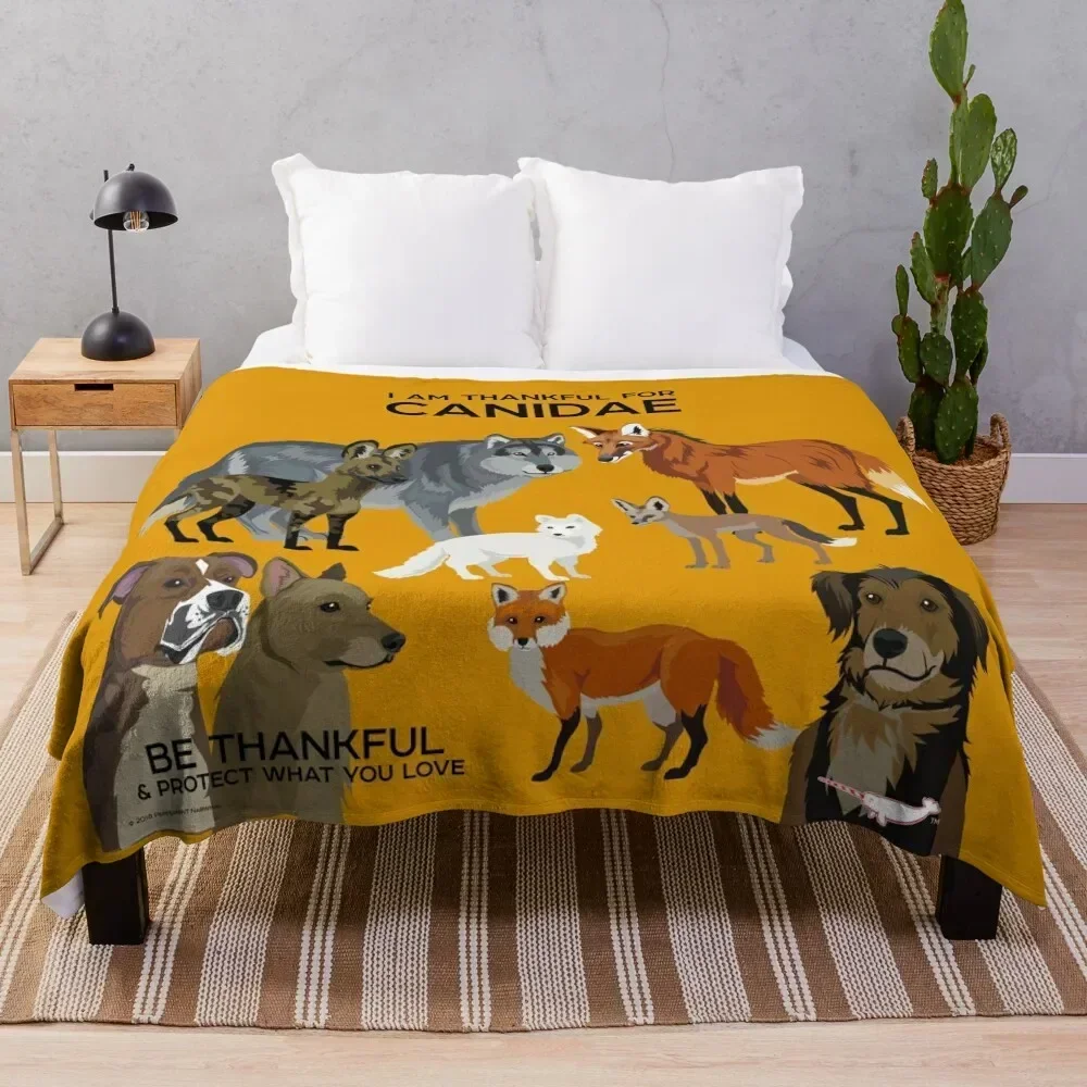 

I Am Thankful For Canidae Throw Blanket Ultra Plush Cozy Blanket for Napping Sleeping