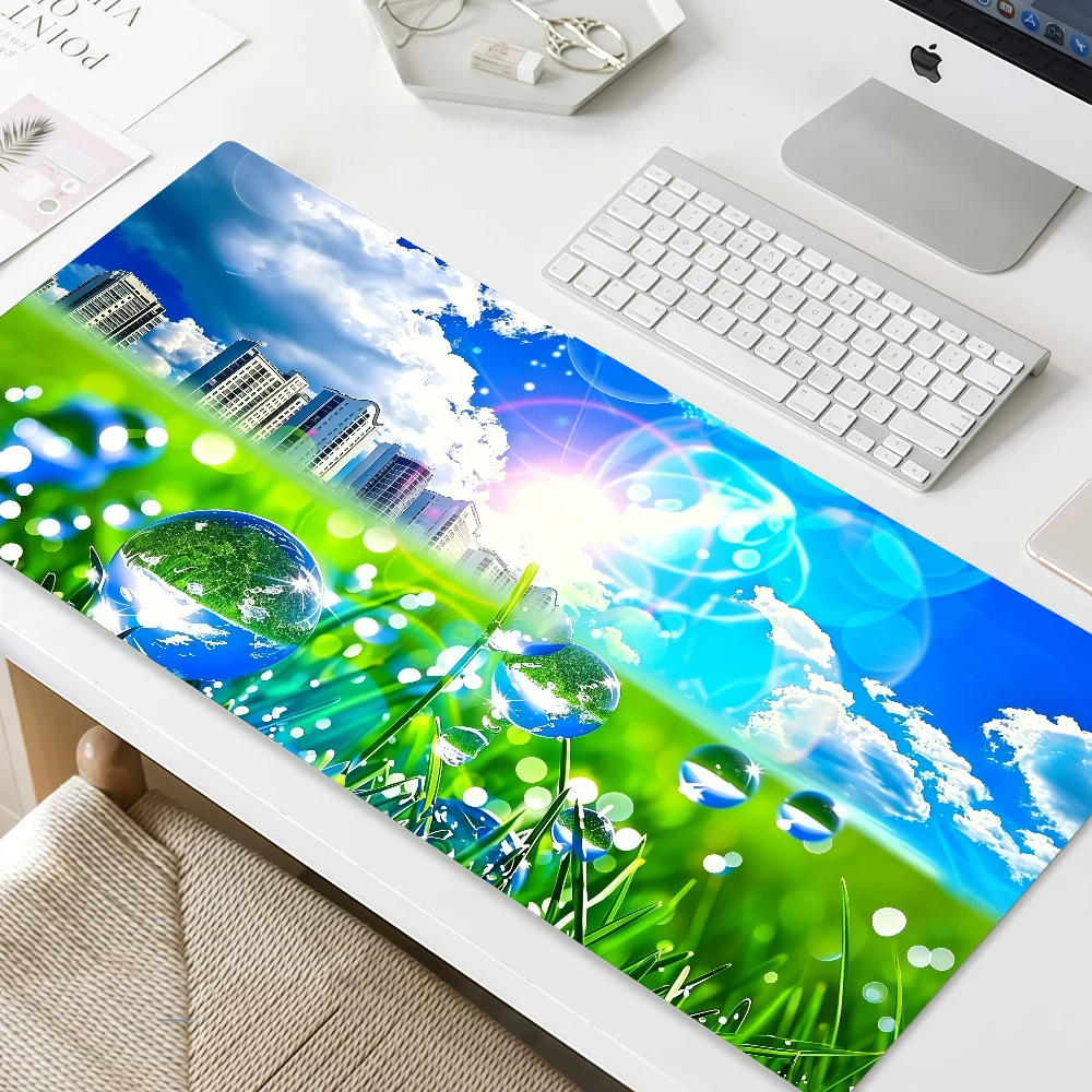 Aero Mouse Pad MousePad Non-slip Lockedge Office Internet Student Gaming F-Frutiger Thickened Large Writing Style Pad Cushion