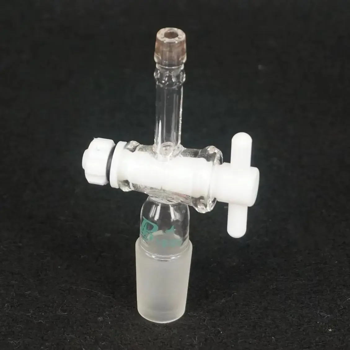 14/23 19/26 24/29 29/32 Joint Borosilicate Glass Lab Straight Adapter With PTFE Stopcock Ware