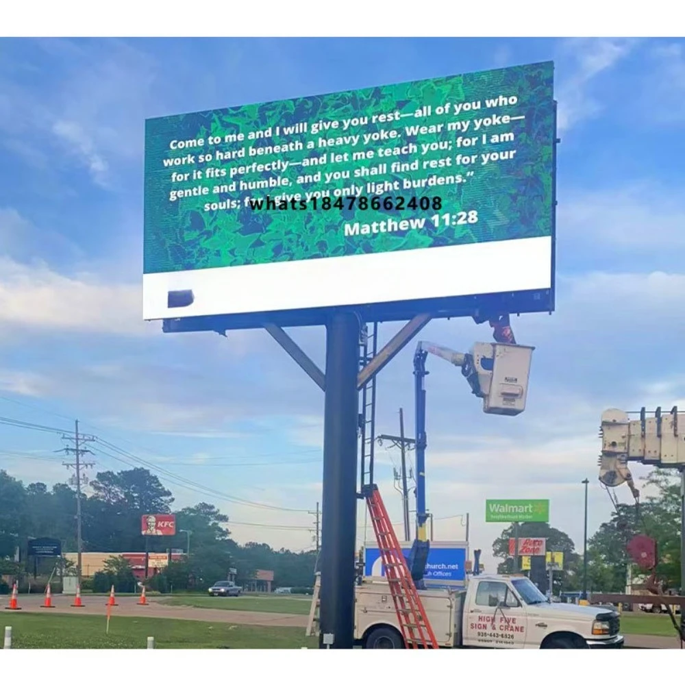 Outdoor IP65 Waterproof 30x48ft Giant Vertical Commercial Screen LED Video Wall Panel