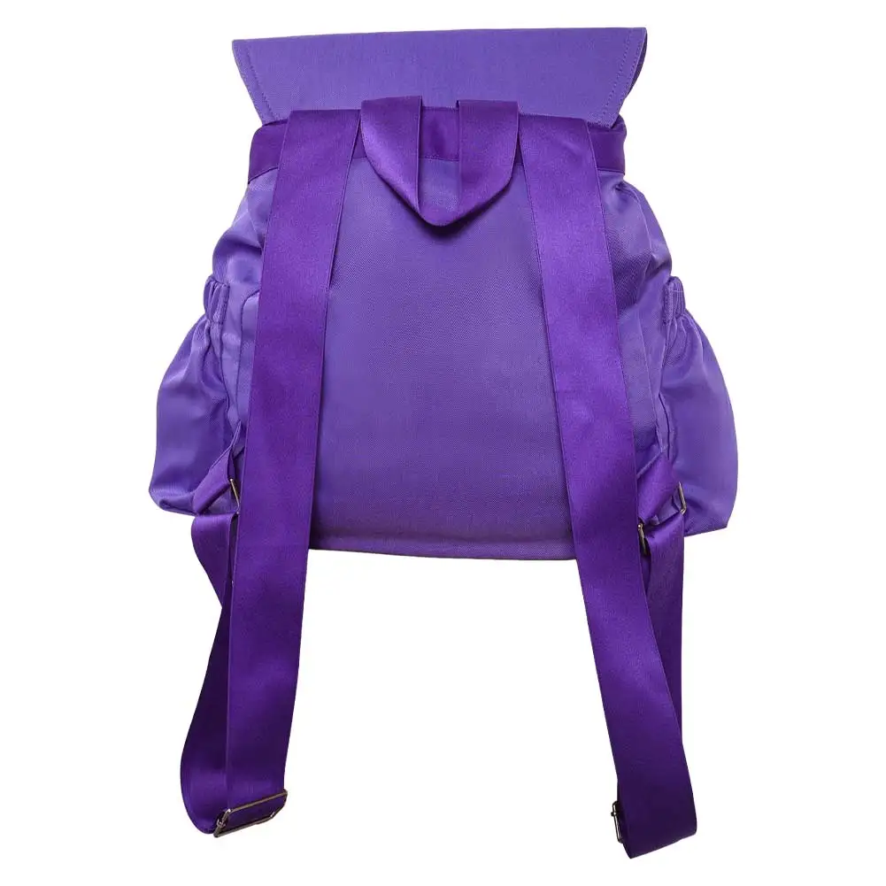 กระเป๋าเป้สะพายหลังสีม่วงแฟชั่นวินเทจความจุสูงกระเป๋าเป้สะพายหลังน้ำหนักเบาคุณภาพสูงเรียบง่ายเข้ากันได้กับทุกชุดอุปกรณ์ประกอบฉากคอสเพลย์อีเลเว่น