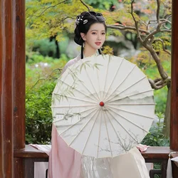 Hanfu Decorative Oil Paper Umbrella for Women Ancient Style Girl Parasol Windproof UV Sun Shooting Props for A Runway Show Big