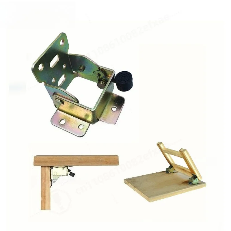 Heavy‑Duty 90° Self‑Locking Folding Hinge Multifunctional Furniture Bracket for Desk Dining Table Chair Leg Hardware