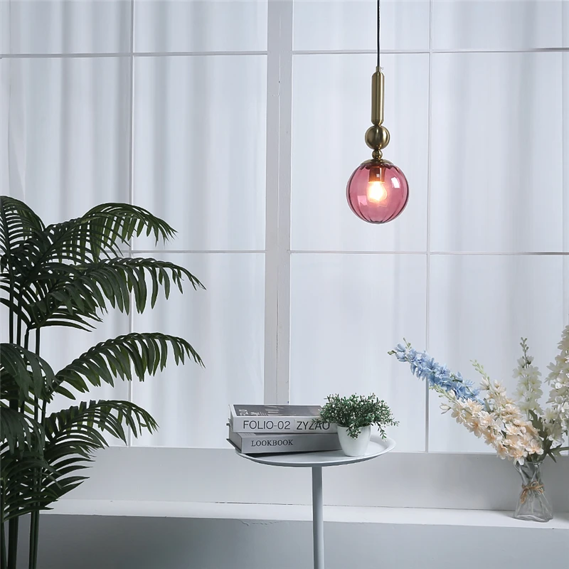 Modern Glass Pendant Lights Le - Hanging Moon Lamp 评论和价格
