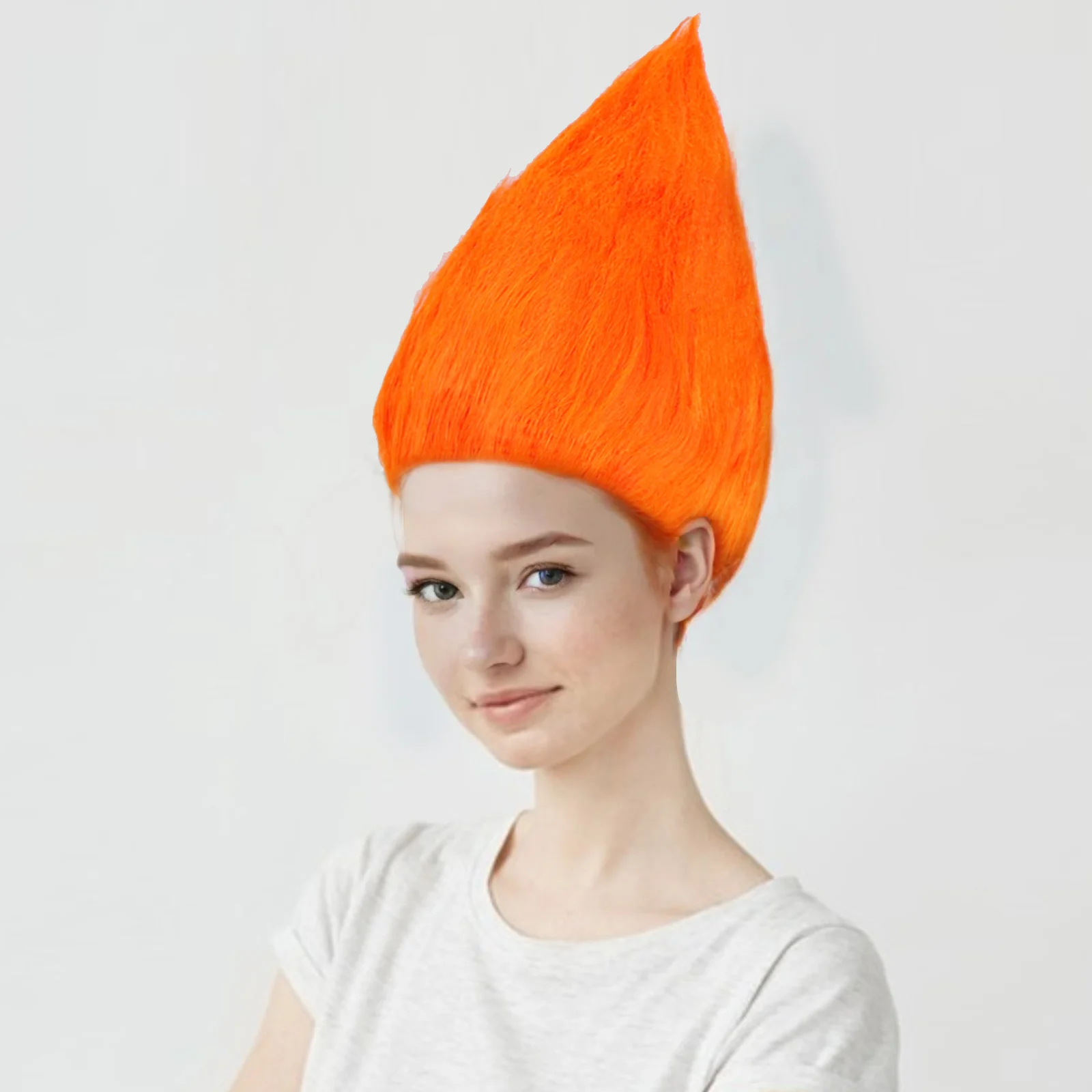 

Synthetic Character Cosplay Wigs Orange Spiky Styles for Women’s Party Dress-Up & Halloween Costumes