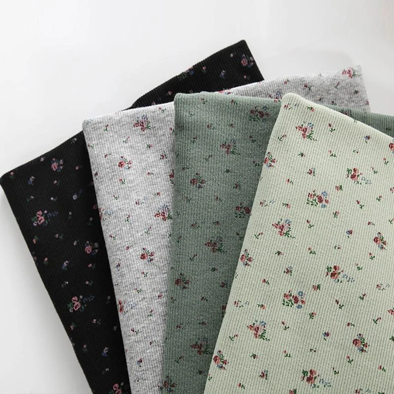 

Floral Knitted Fabric Dress T-shirt Pajama Bag DIY Fabric