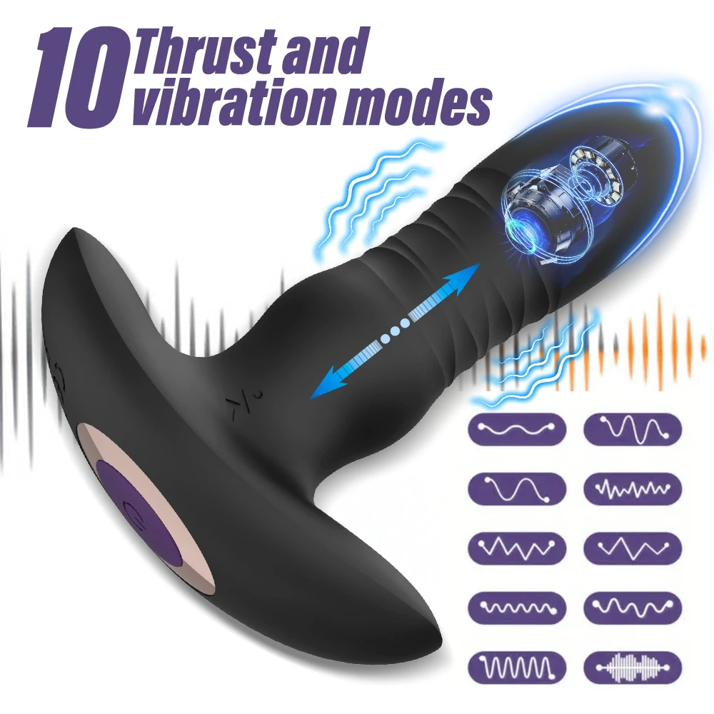 Telescopic Vibrating Butt Plug Anal Vibrator APP Wireless Remote Sex Toys for Women Anal Dildo Prostate Massager Men Buttplug image 2
