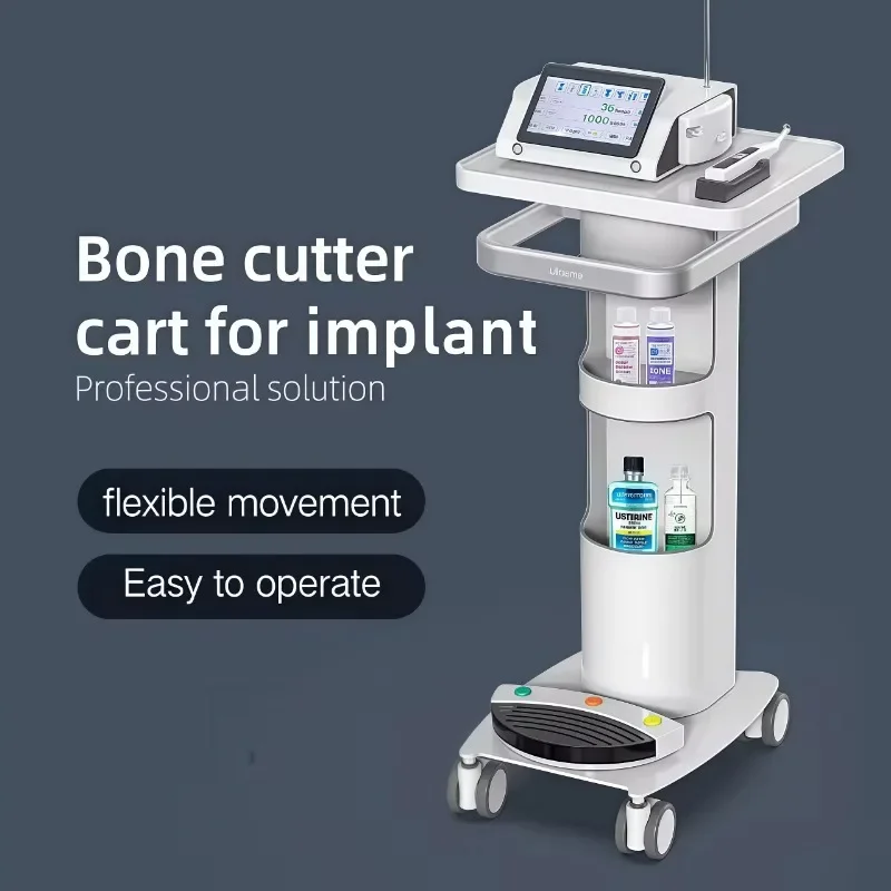 

Dental Clinic Implant Bone Knife Sandblasting Cart Beauty Instrument Wheeled Cart Placement Convenient Carrozzo Instrument