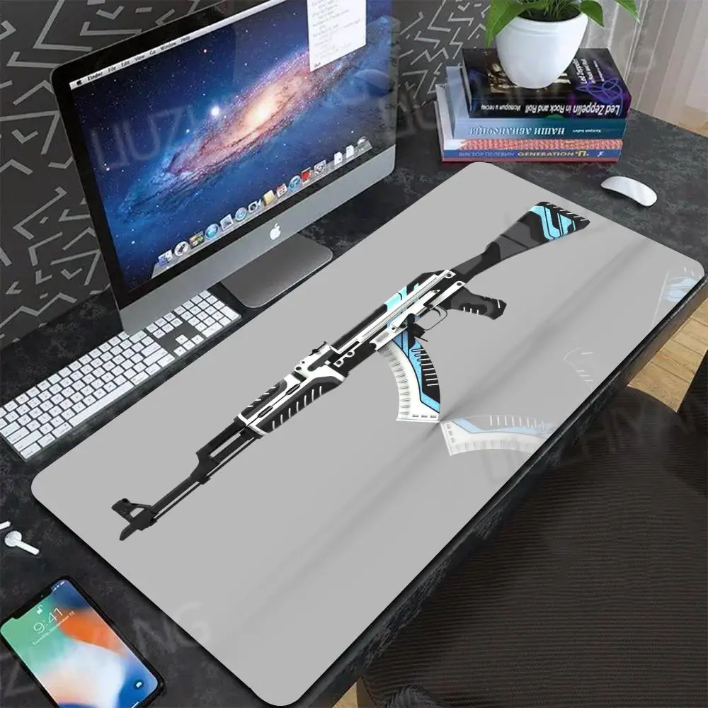 CS GO Sniper Gun Mouse Pad Komputer Baru XXL MousePads Keyboard Mat Gamer Lembut Kantor Karpet Meja Tikar Desktop Panjang MousePad