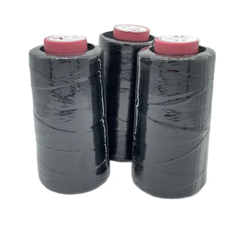 1 rotolo di filo di cotone nero filo per capelli con regalo 1 pc 6.5cm C ago curvo